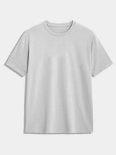 ASH GREY BLANK SLIM FIT T SHIRT