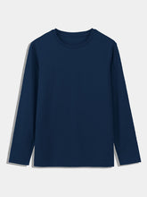 Navy Blue Full Sleeves T Shirt