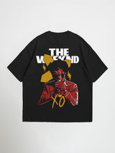 Black weeknd oversized graphic t-shirt with 'The Weeknd' graphic design on a back of the t shirt
