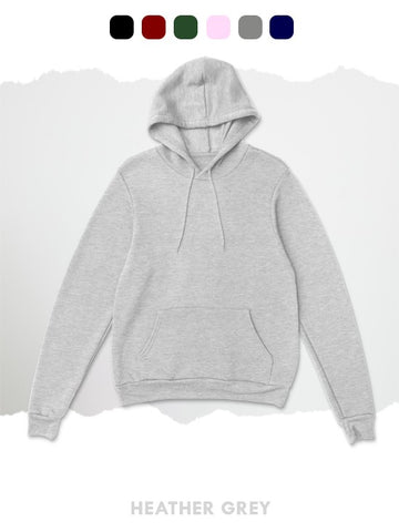 BASIC HEATHER GREY HOODIE