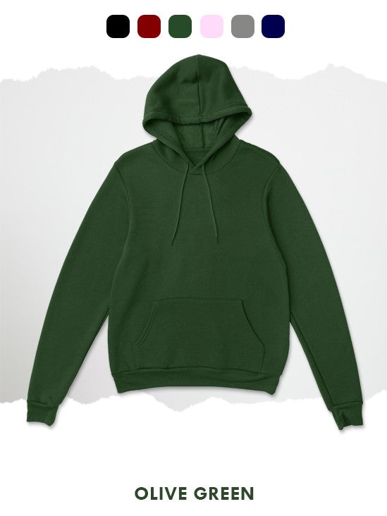 BASIC OLIVE GREEN HOODIE