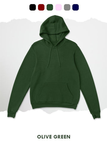 BASIC OLIVE GREEN HOODIE