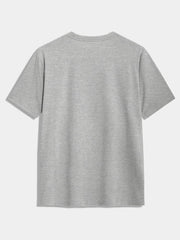 HEATHER GREY BLANK SLIM FIT T SHIRT