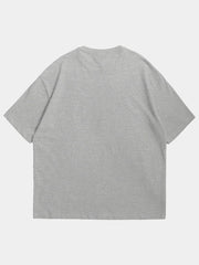 HEATHER GREY OVERSIZED T SHIRT