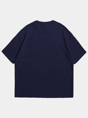 NAVY BLUE OVERSIZED T SHIRT