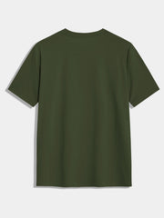 OLIVE GREEN BLANK SLIM FIT T SHIRT