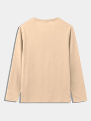 PEACH FULL SLEEVES T SHIRT