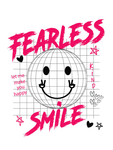 Fearless Smile Oversized T shirt – Attire Essentials