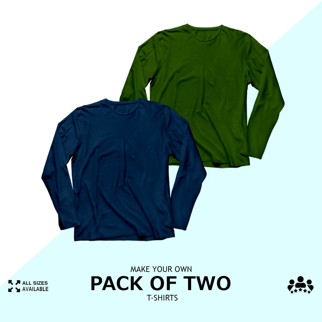 Pack Of Two Full Sleeves T-Shirts