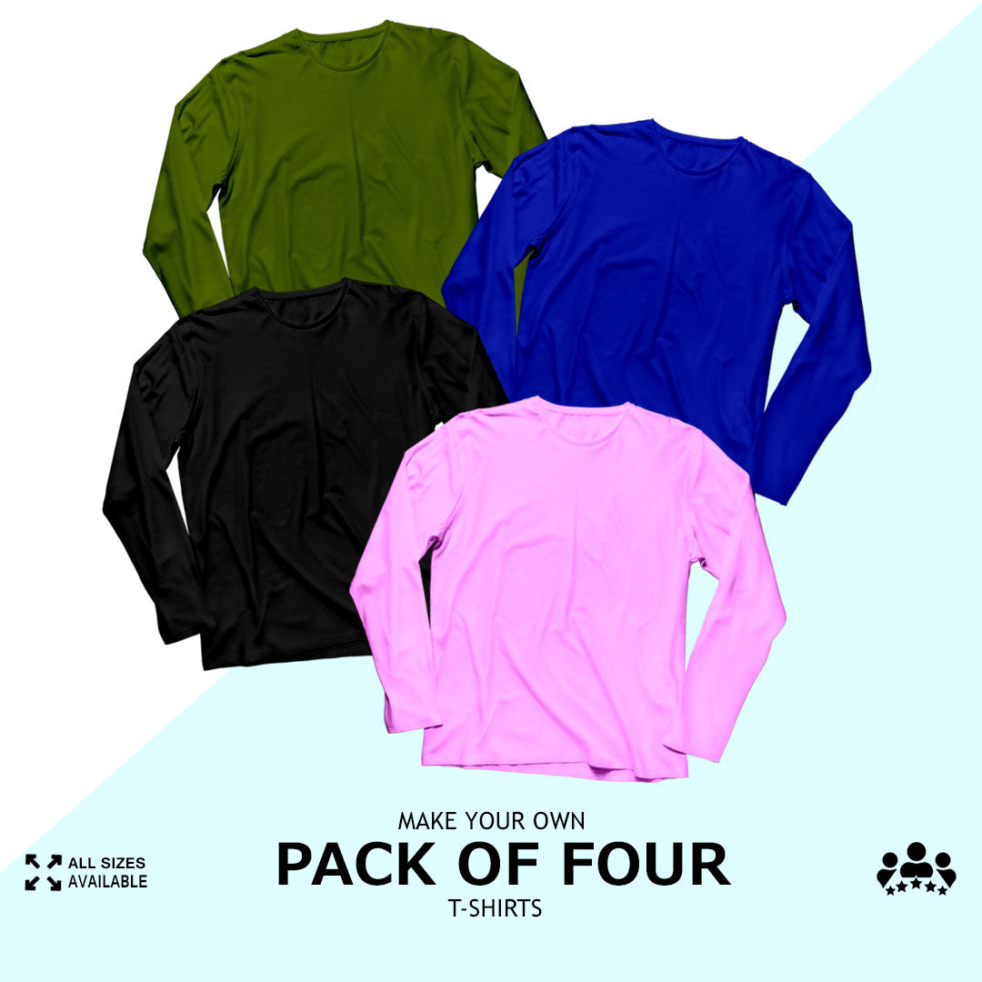 Pack Of Four Full Sleeves T-Shirts