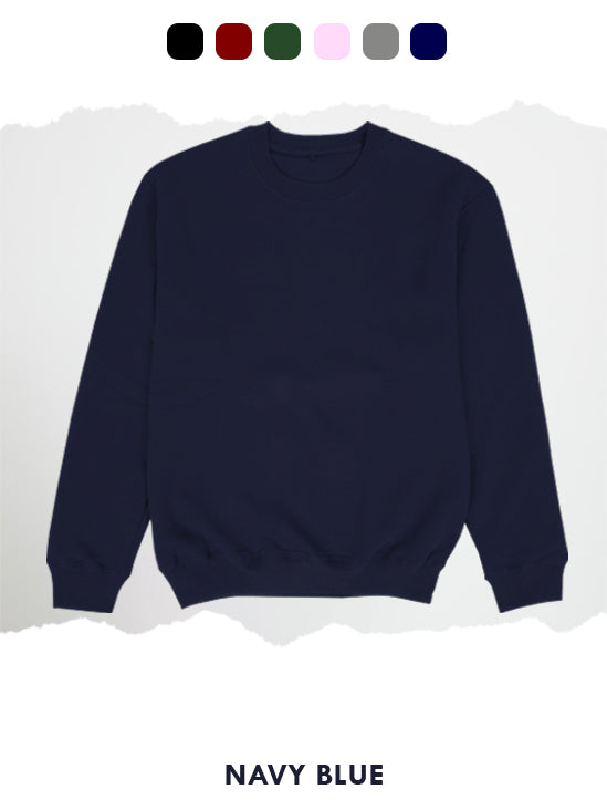 BASIC NAVY BLUE SWEATSHIRT