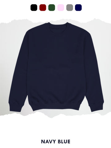 BASIC NAVY BLUE SWEATSHIRT