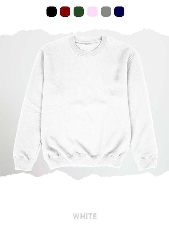 BASIC WHITE SWEATSHIRT