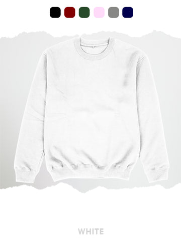 BASIC WHITE SWEATSHIRT